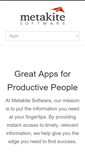 Mobile Screenshot of metakite.com